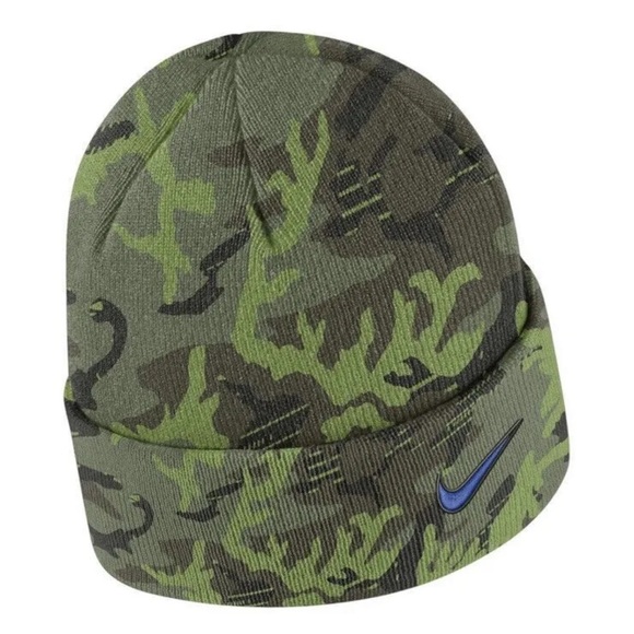 Nike Duke Blue Devils Military Salute Service Camo Knit Hat Beanie Unisex NWT - Picture 2 of 11